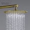 Kibi Circular 10 Metal Ultra Thin Profile Rain Shower Head 1.75 GPM - Brushed Gold SH1001BG - alternate 3